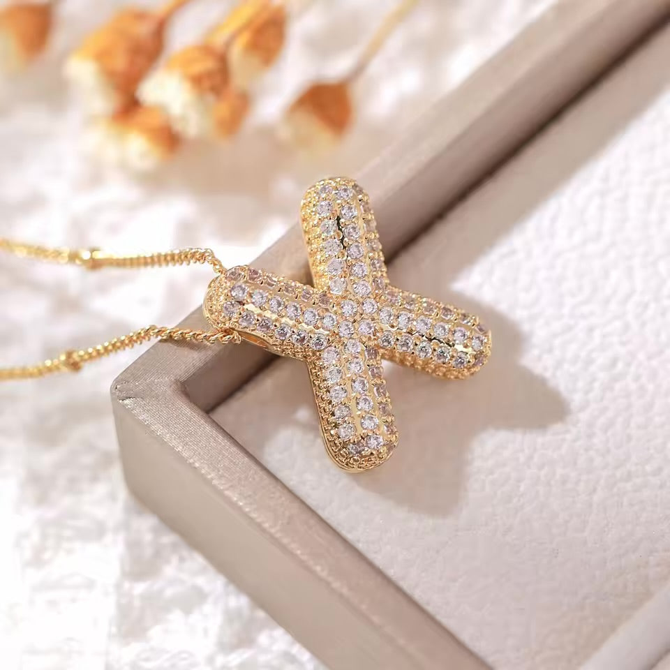 Initial Bubble Necklace
