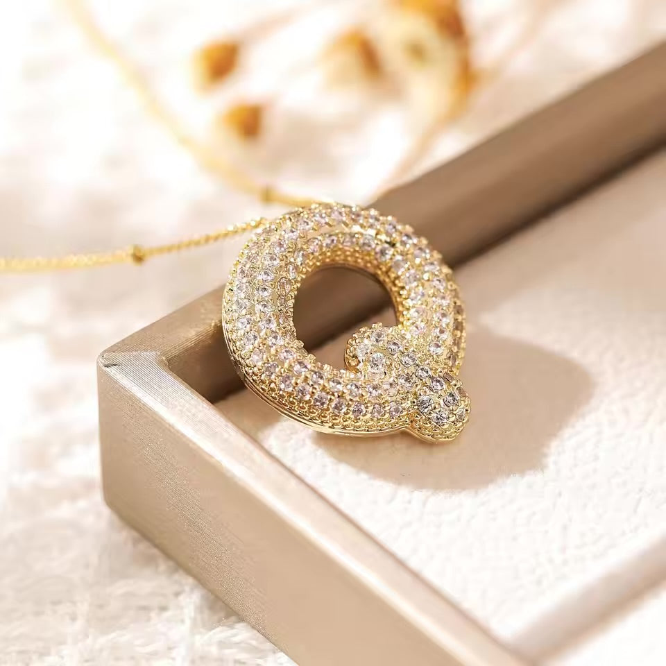 Initial Bubble Necklace