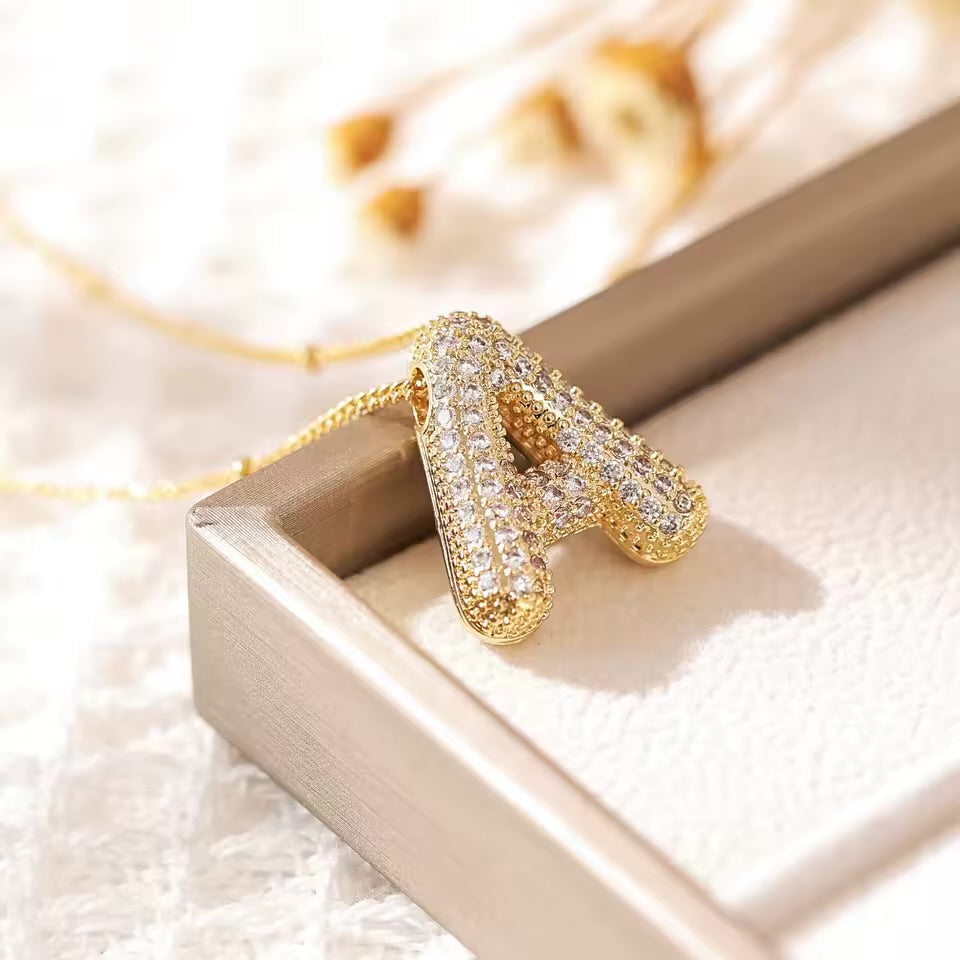 Initial Bubble Necklace