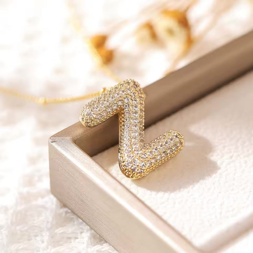 Initial Bubble Necklace