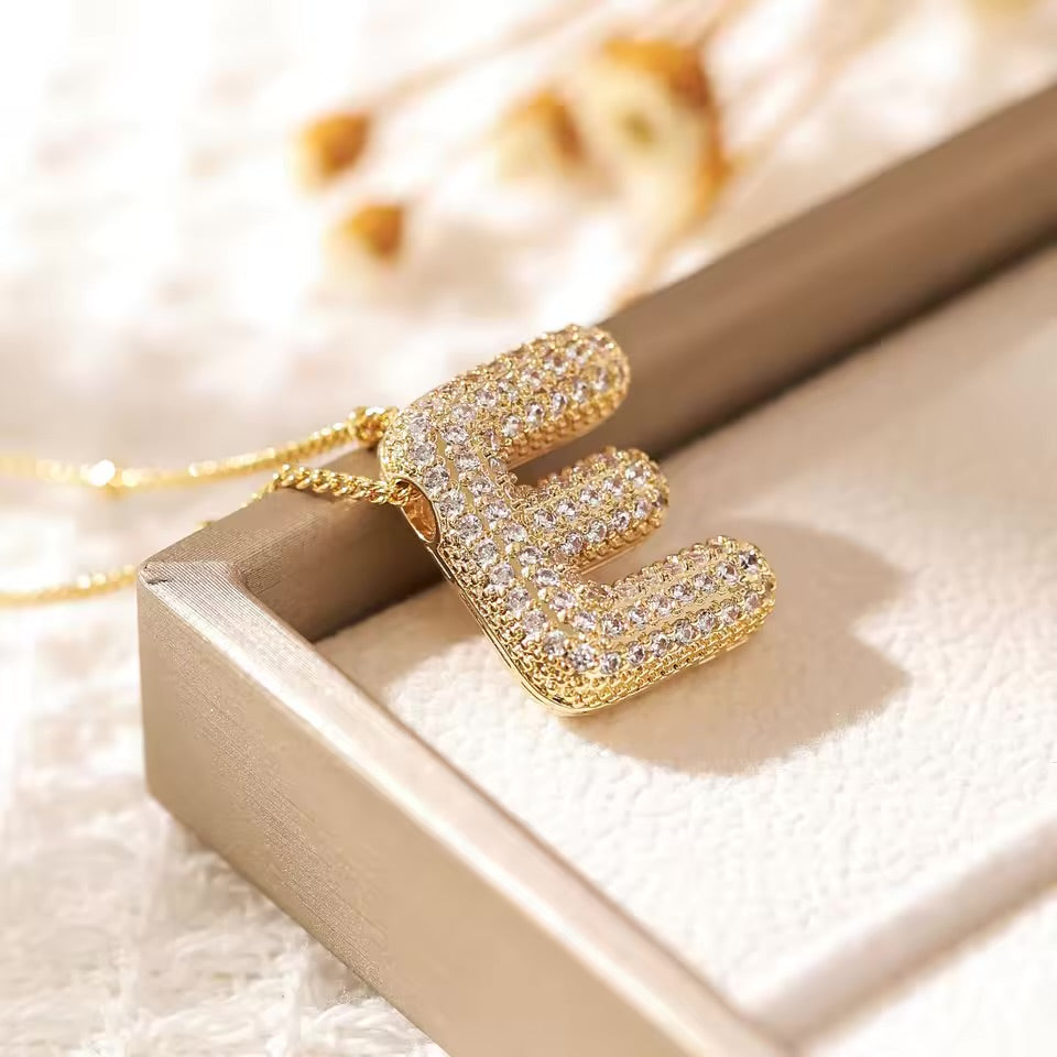 Initial Bubble Necklace