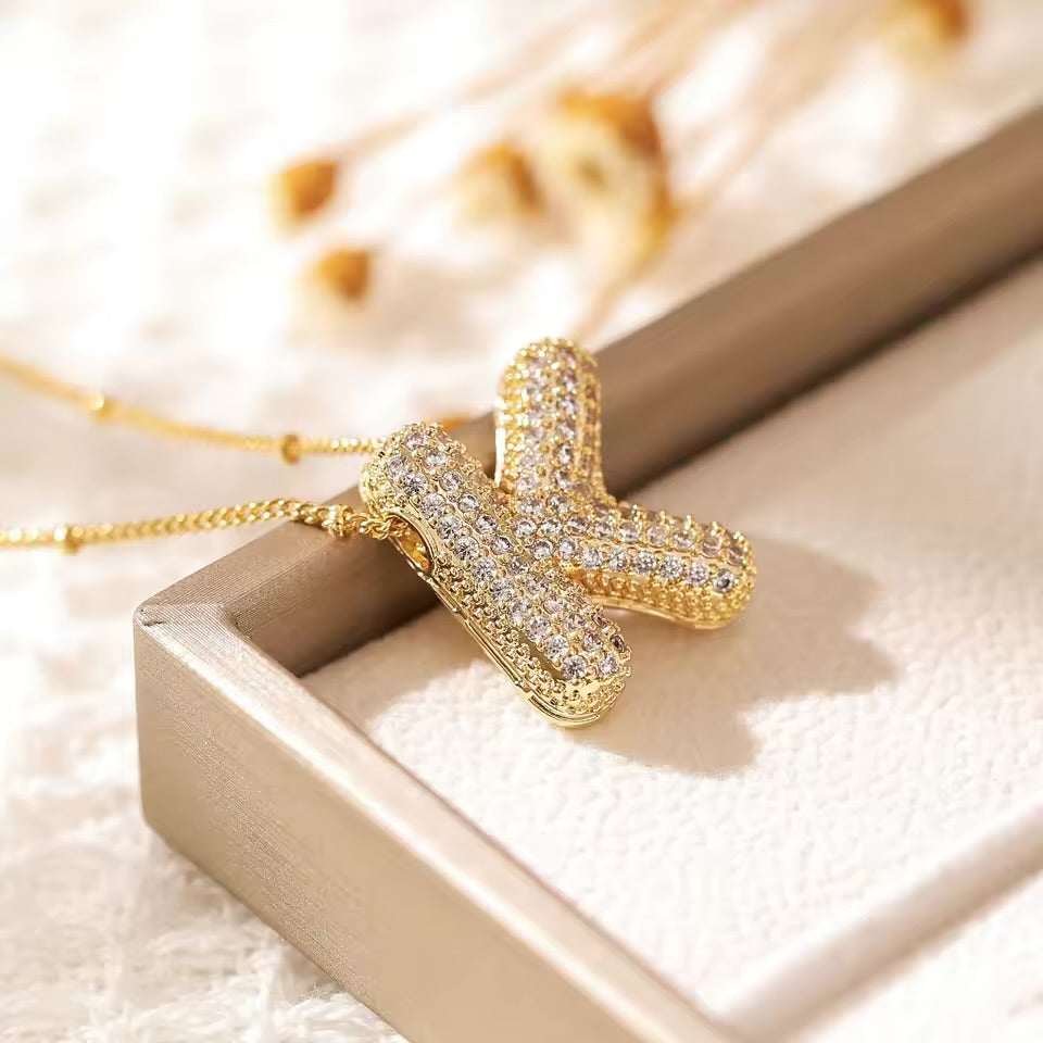 Initial Bubble Necklace