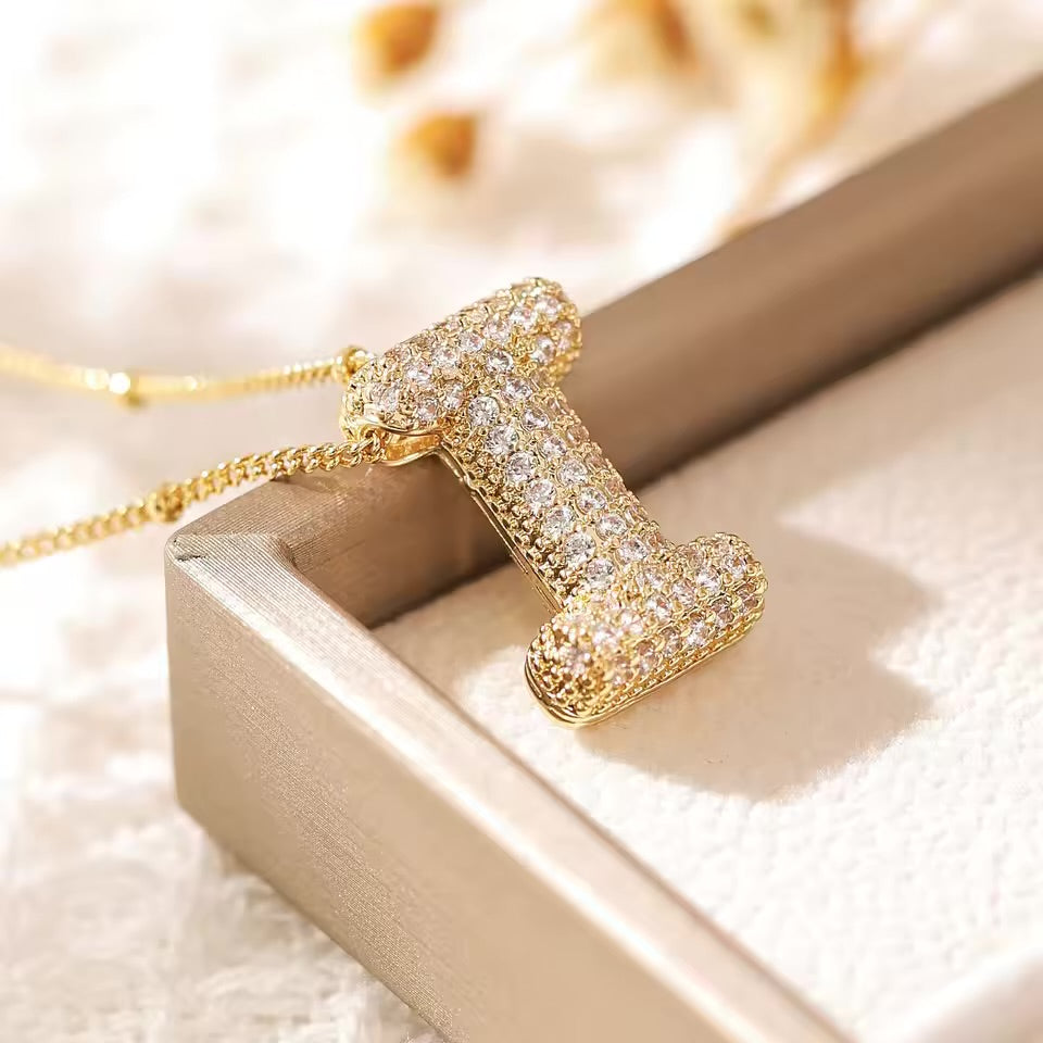 Initial Bubble Necklace